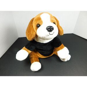Dog Hand Puppet Toy Plush Hound Beagle 9 inch Enrichment Stuffed Animal